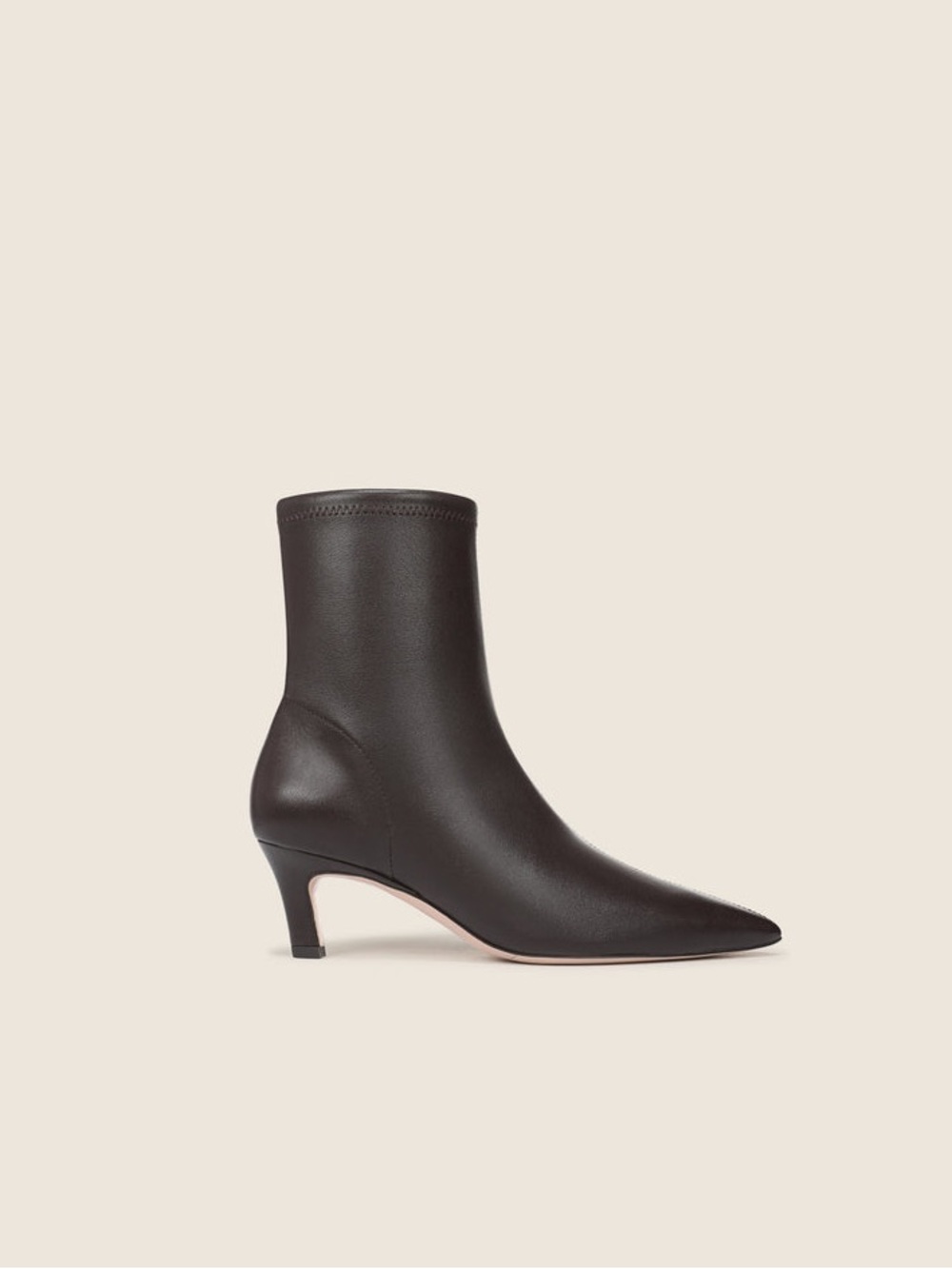 Favorite Daughter Sasha Brown Leather Kitten Heel Booties | 6.5 designer - Picture 7 of 14